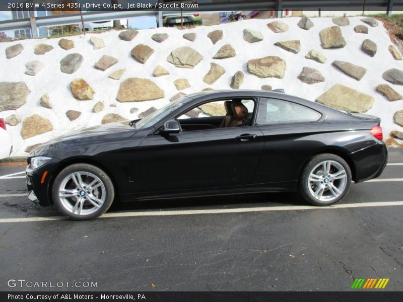 Jet Black / Saddle Brown 2016 BMW 4 Series 435i xDrive Coupe