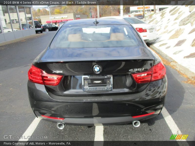 Jet Black / Saddle Brown 2016 BMW 4 Series 435i xDrive Coupe