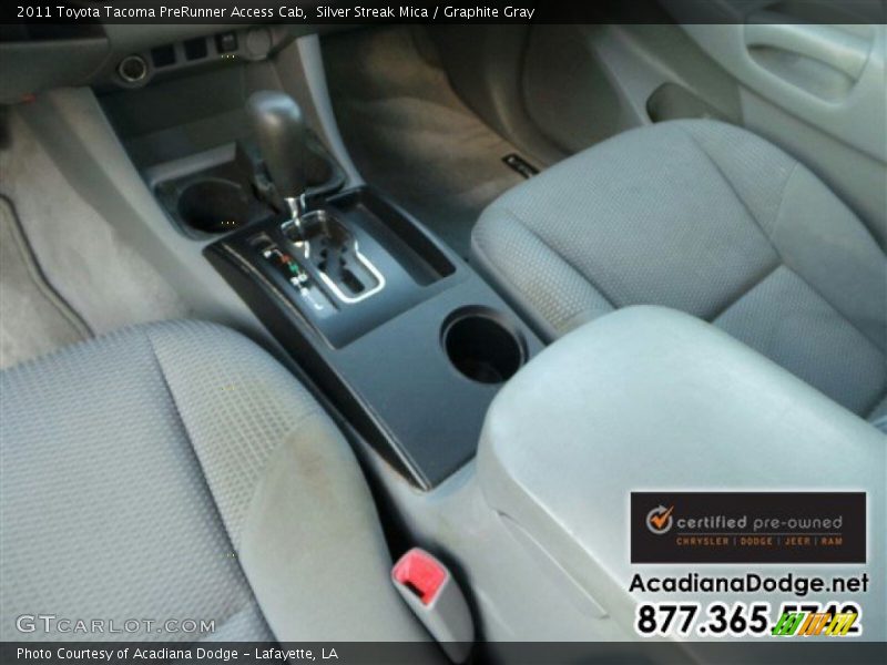 Silver Streak Mica / Graphite Gray 2011 Toyota Tacoma PreRunner Access Cab