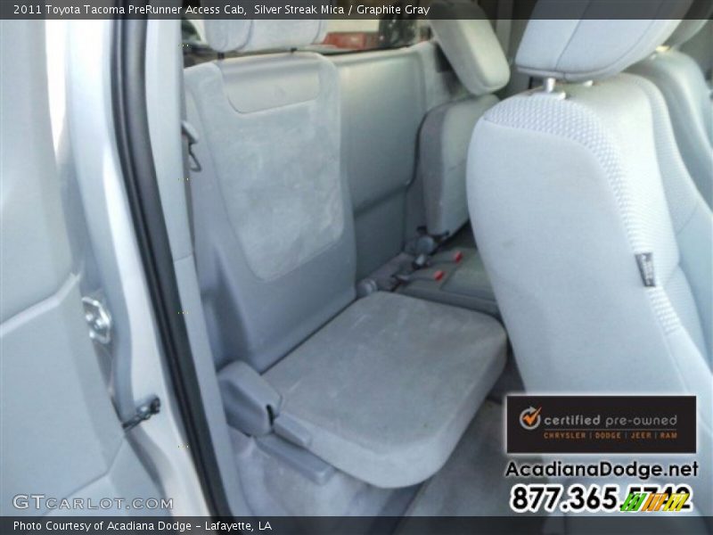 Silver Streak Mica / Graphite Gray 2011 Toyota Tacoma PreRunner Access Cab