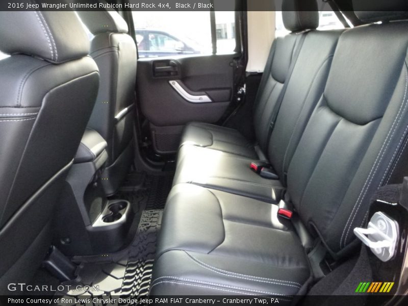 Rear Seat of 2016 Wrangler Unlimited Rubicon Hard Rock 4x4