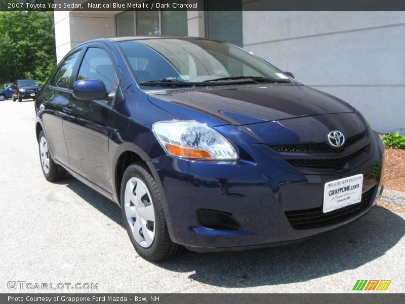 Nautical Blue Metallic / Dark Charcoal 2007 Toyota Yaris Sedan