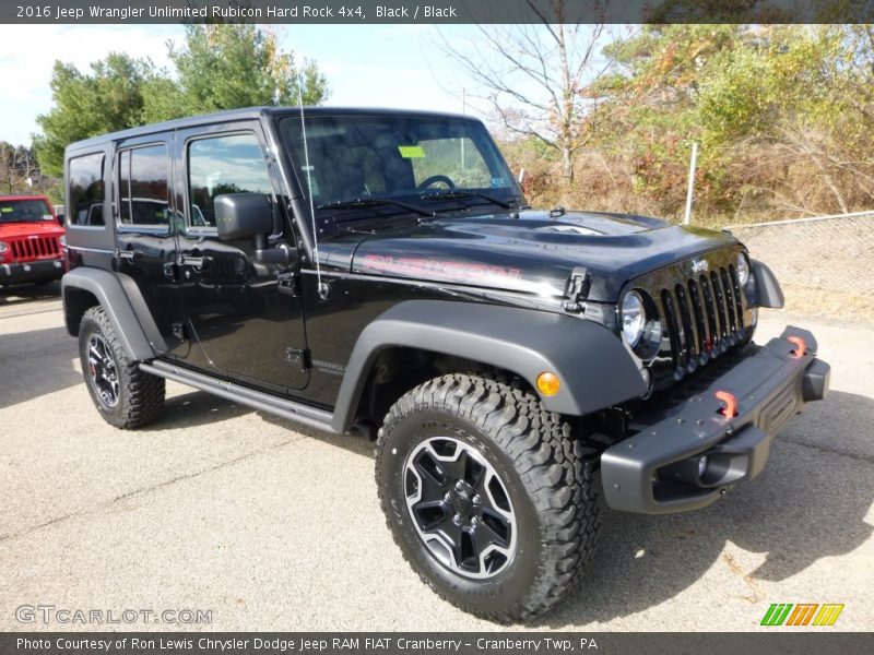 Front 3/4 View of 2016 Wrangler Unlimited Rubicon Hard Rock 4x4