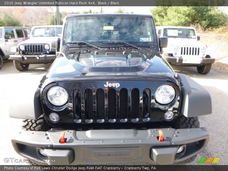 Black / Black 2016 Jeep Wrangler Unlimited Rubicon Hard Rock 4x4