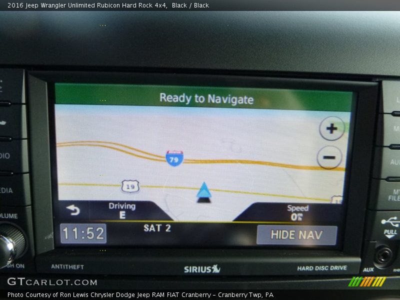 Navigation of 2016 Wrangler Unlimited Rubicon Hard Rock 4x4