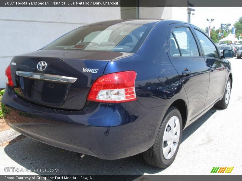 Nautical Blue Metallic / Dark Charcoal 2007 Toyota Yaris Sedan