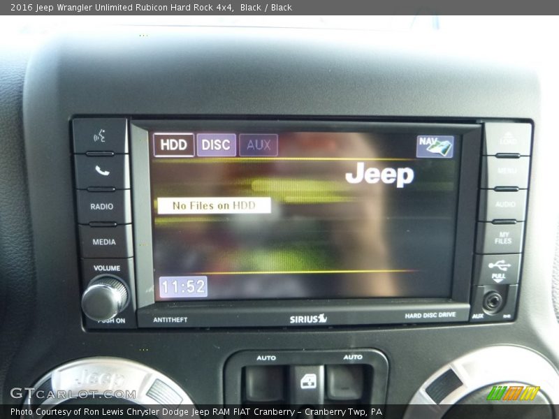 Black / Black 2016 Jeep Wrangler Unlimited Rubicon Hard Rock 4x4
