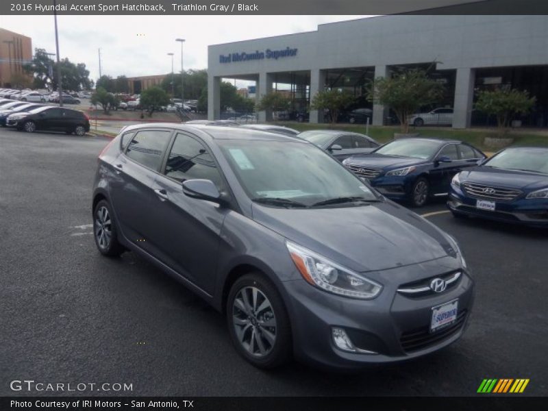 Triathlon Gray / Black 2016 Hyundai Accent Sport Hatchback