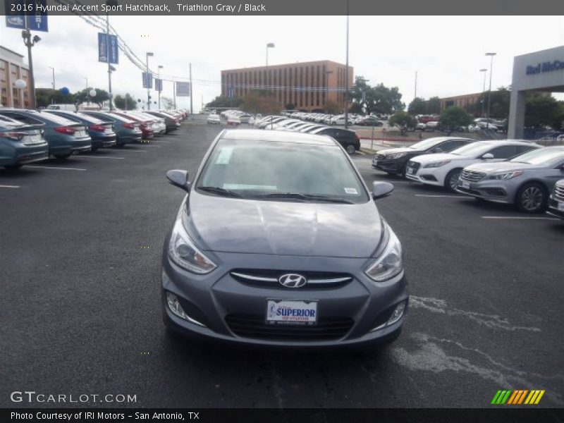 Triathlon Gray / Black 2016 Hyundai Accent Sport Hatchback