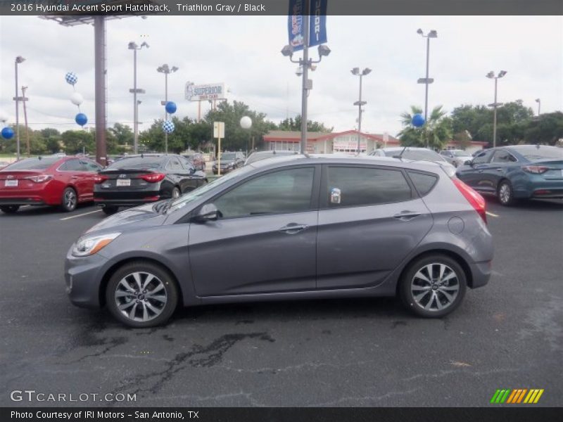 Triathlon Gray / Black 2016 Hyundai Accent Sport Hatchback