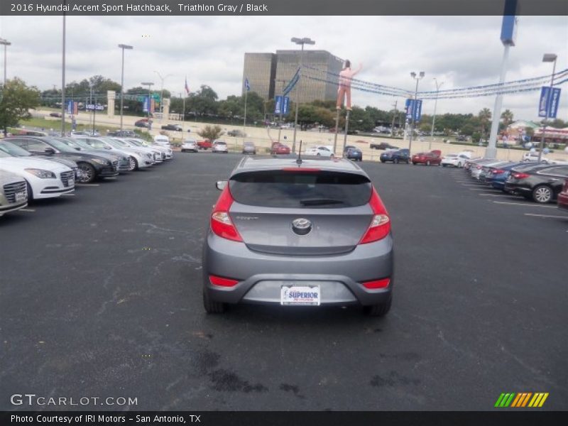 Triathlon Gray / Black 2016 Hyundai Accent Sport Hatchback