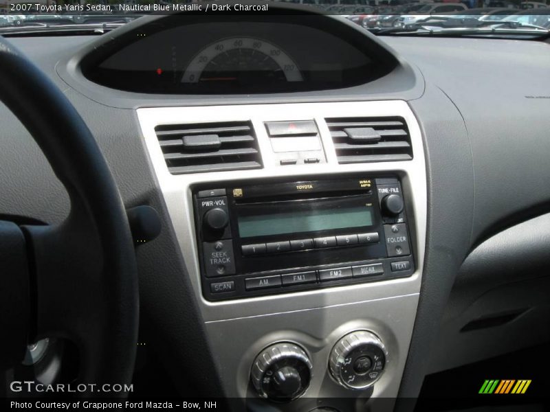 Nautical Blue Metallic / Dark Charcoal 2007 Toyota Yaris Sedan