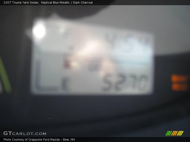 Nautical Blue Metallic / Dark Charcoal 2007 Toyota Yaris Sedan