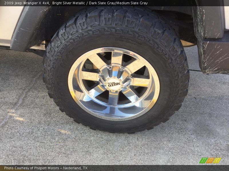 Bright Silver Metallic / Dark Slate Gray/Medium Slate Gray 2009 Jeep Wrangler X 4x4