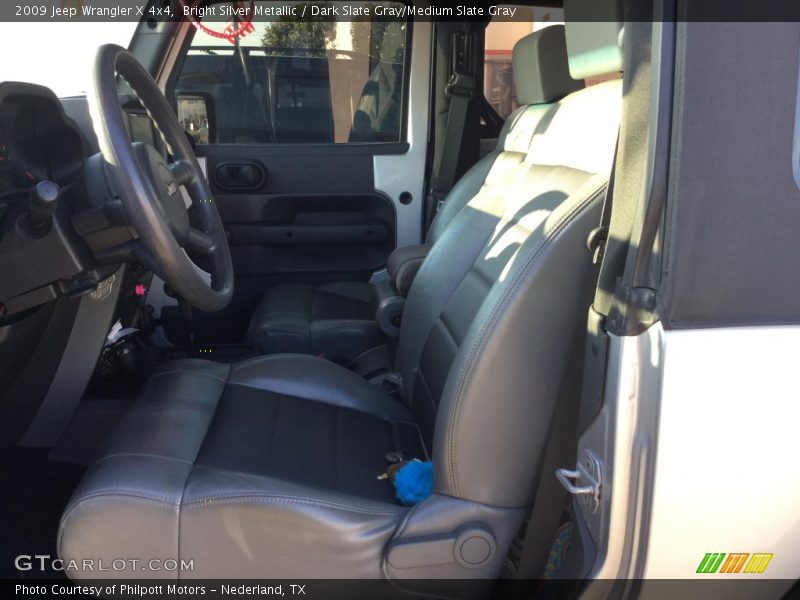 Bright Silver Metallic / Dark Slate Gray/Medium Slate Gray 2009 Jeep Wrangler X 4x4