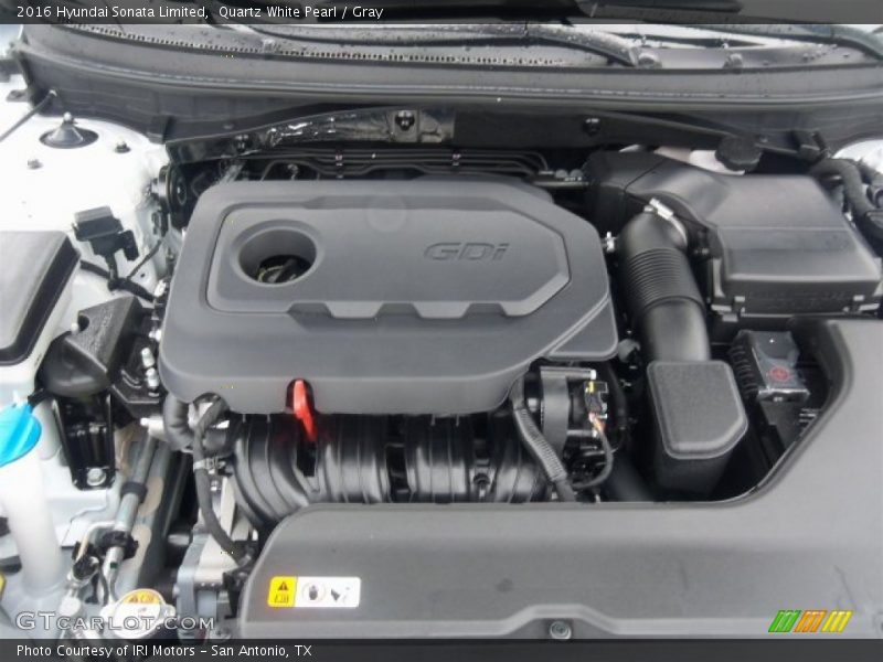 Quartz White Pearl / Gray 2016 Hyundai Sonata Limited