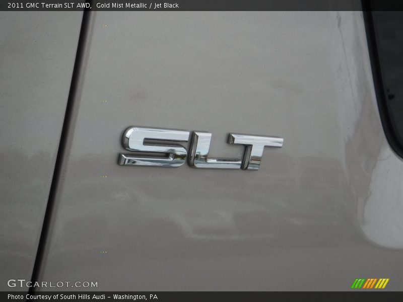Gold Mist Metallic / Jet Black 2011 GMC Terrain SLT AWD