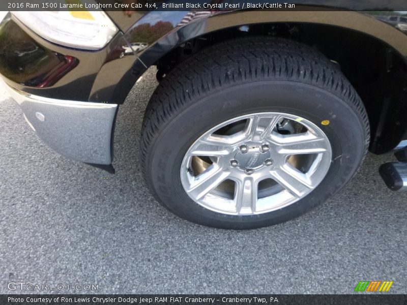 Brilliant Black Crystal Pearl / Black/Cattle Tan 2016 Ram 1500 Laramie Longhorn Crew Cab 4x4