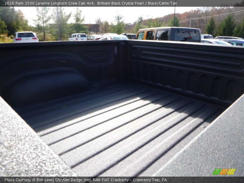 Brilliant Black Crystal Pearl / Black/Cattle Tan 2016 Ram 1500 Laramie Longhorn Crew Cab 4x4