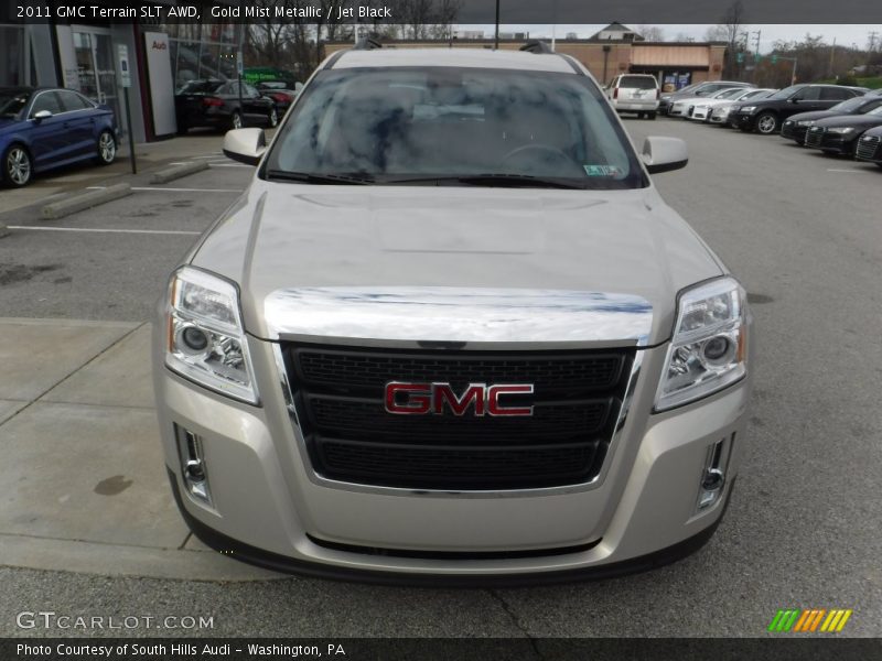 Gold Mist Metallic / Jet Black 2011 GMC Terrain SLT AWD