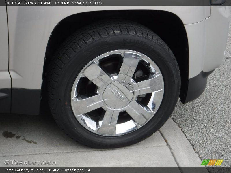 Gold Mist Metallic / Jet Black 2011 GMC Terrain SLT AWD