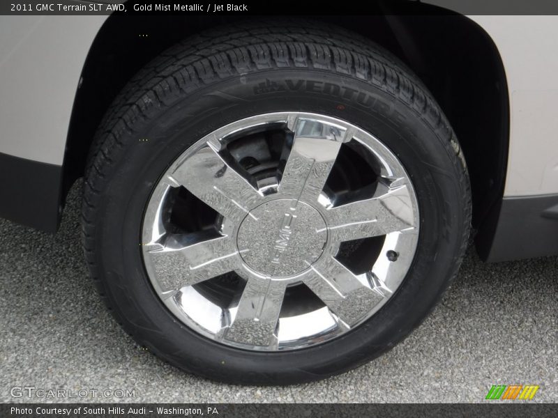 Gold Mist Metallic / Jet Black 2011 GMC Terrain SLT AWD