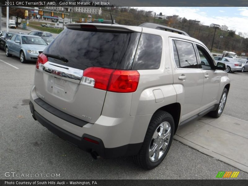 Gold Mist Metallic / Jet Black 2011 GMC Terrain SLT AWD