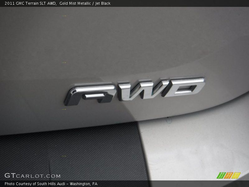 Gold Mist Metallic / Jet Black 2011 GMC Terrain SLT AWD