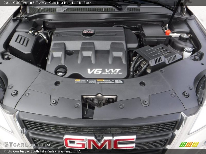 Gold Mist Metallic / Jet Black 2011 GMC Terrain SLT AWD