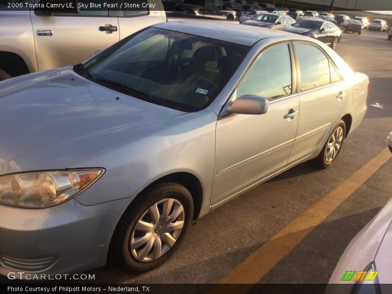 Sky Blue Pearl / Stone Gray 2006 Toyota Camry LE