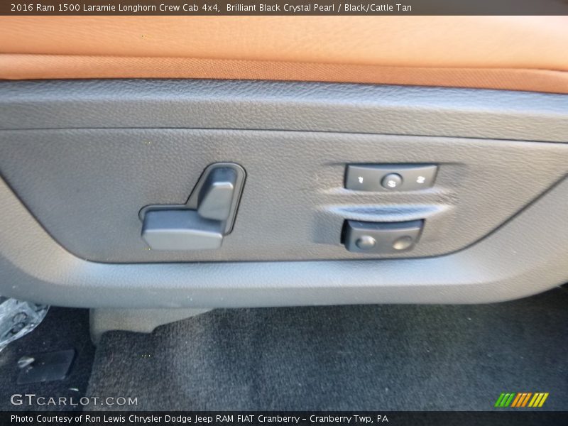 Brilliant Black Crystal Pearl / Black/Cattle Tan 2016 Ram 1500 Laramie Longhorn Crew Cab 4x4
