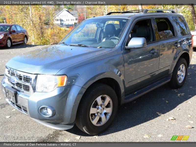 Steel Blue Metallic / Charcoal Black 2012 Ford Escape Limited V6 4WD