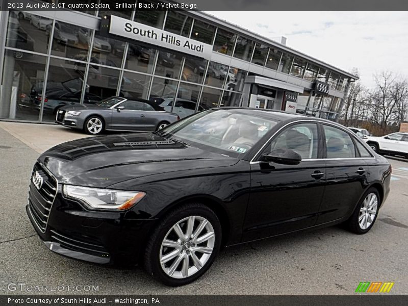 Brilliant Black / Velvet Beige 2013 Audi A6 2.0T quattro Sedan