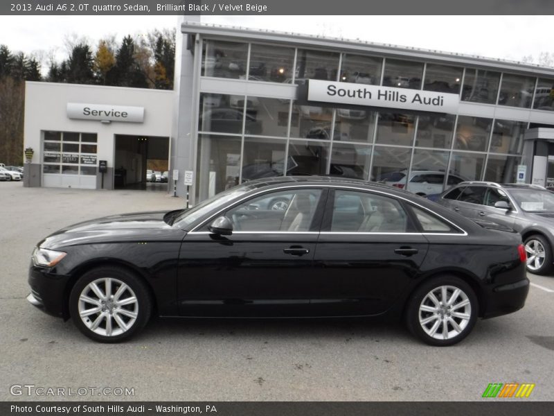 Brilliant Black / Velvet Beige 2013 Audi A6 2.0T quattro Sedan
