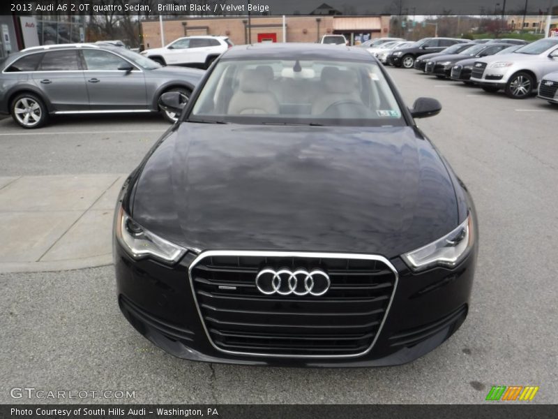 Brilliant Black / Velvet Beige 2013 Audi A6 2.0T quattro Sedan