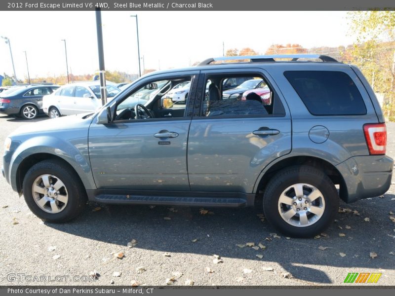 Steel Blue Metallic / Charcoal Black 2012 Ford Escape Limited V6 4WD