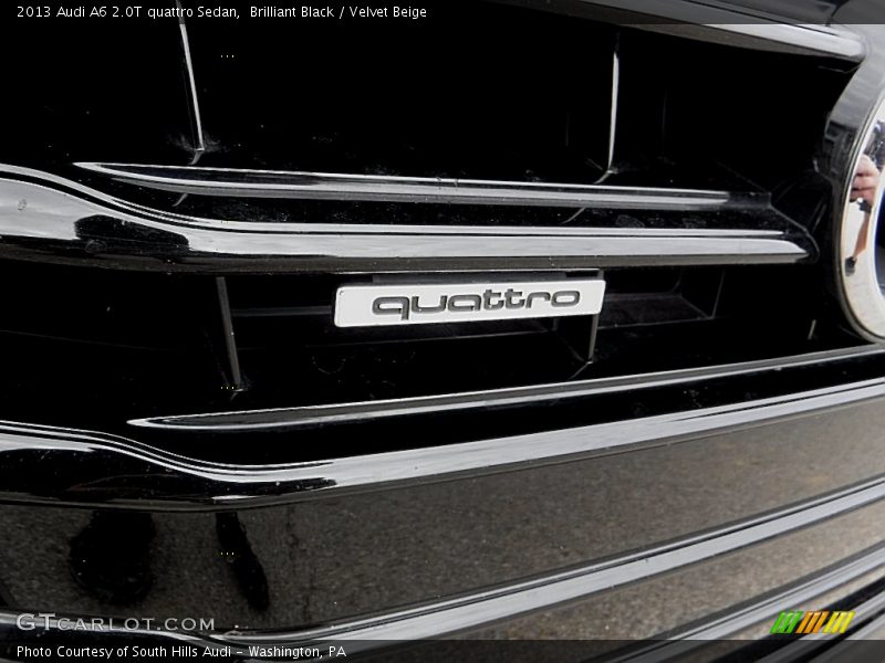 Brilliant Black / Velvet Beige 2013 Audi A6 2.0T quattro Sedan