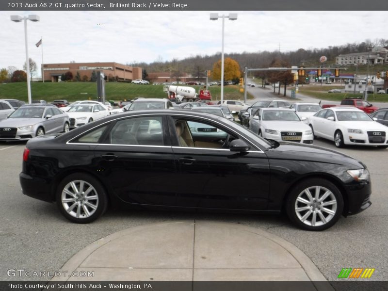 Brilliant Black / Velvet Beige 2013 Audi A6 2.0T quattro Sedan