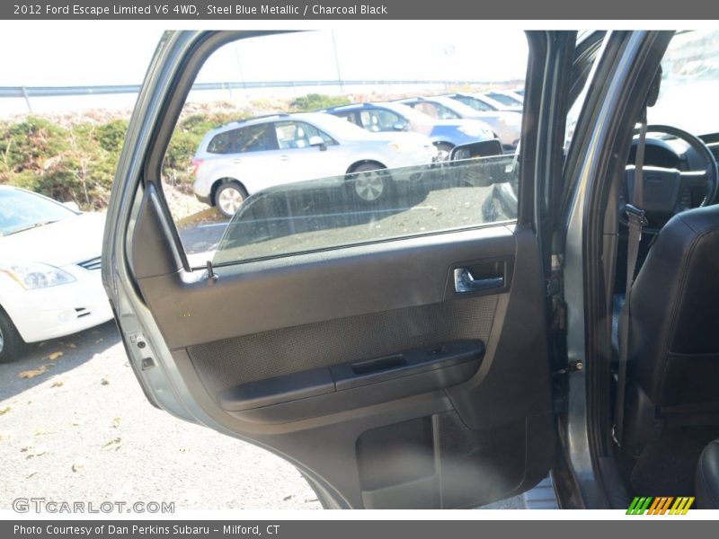 Steel Blue Metallic / Charcoal Black 2012 Ford Escape Limited V6 4WD