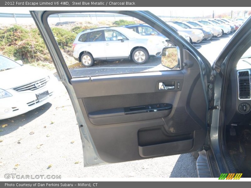 Steel Blue Metallic / Charcoal Black 2012 Ford Escape Limited V6 4WD