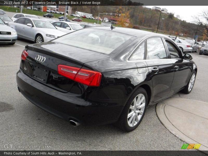 Brilliant Black / Velvet Beige 2013 Audi A6 2.0T quattro Sedan
