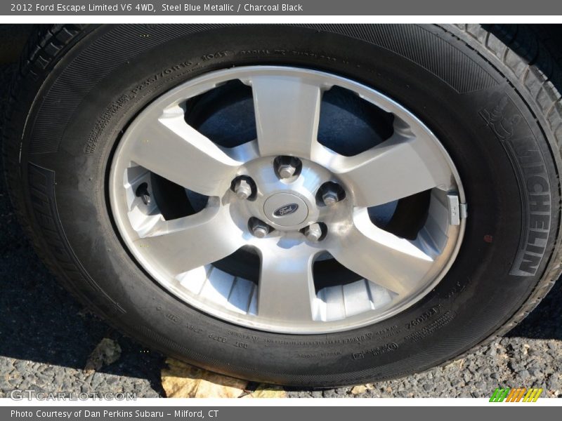 Steel Blue Metallic / Charcoal Black 2012 Ford Escape Limited V6 4WD