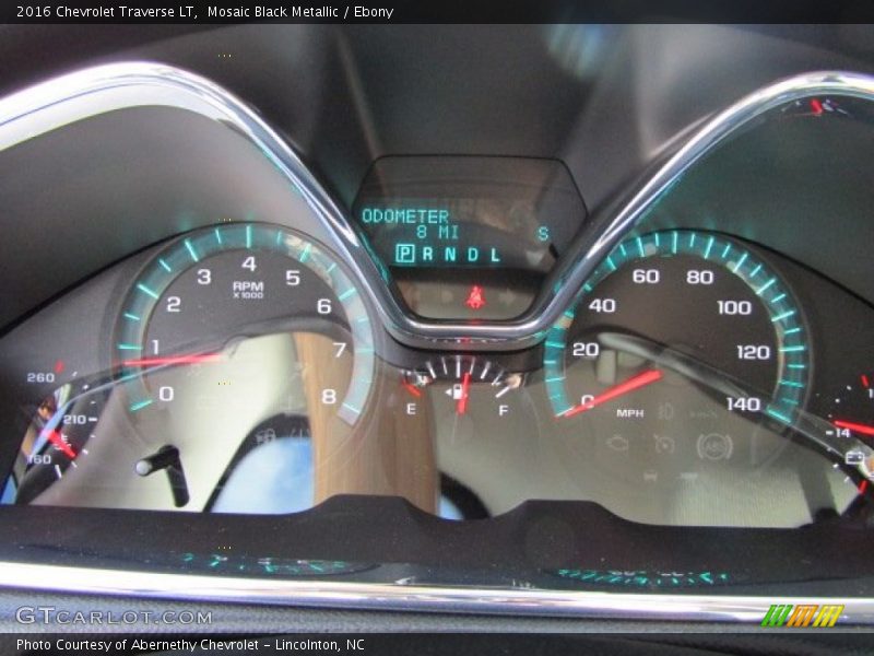 Mosaic Black Metallic / Ebony 2016 Chevrolet Traverse LT