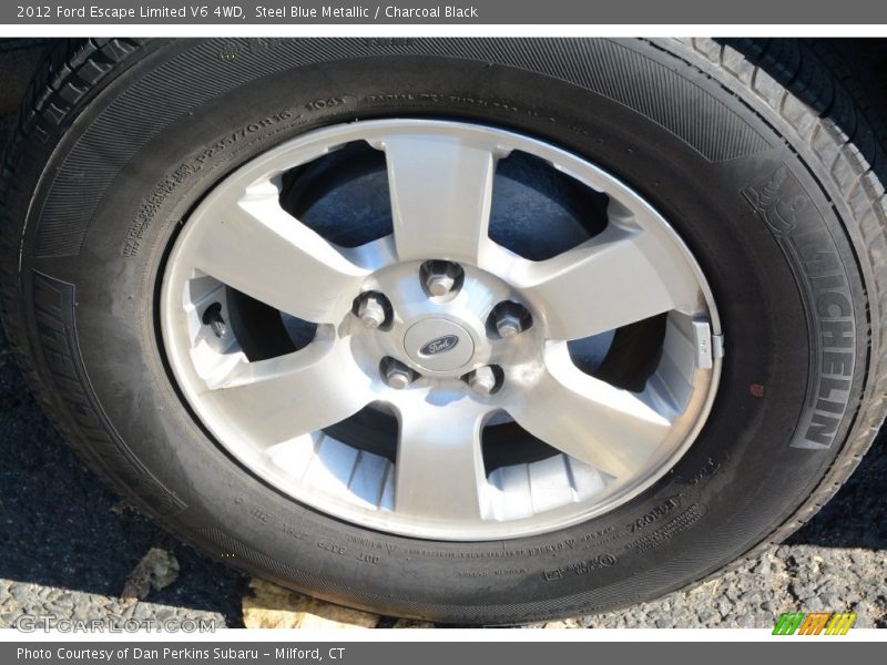 Steel Blue Metallic / Charcoal Black 2012 Ford Escape Limited V6 4WD
