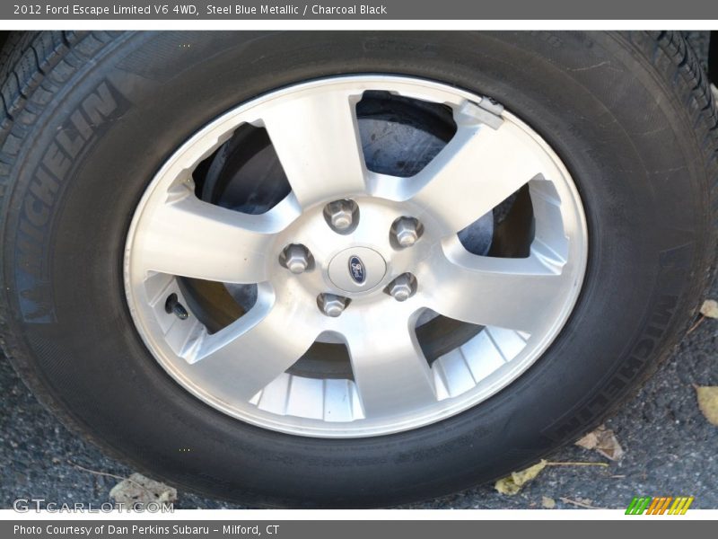 Steel Blue Metallic / Charcoal Black 2012 Ford Escape Limited V6 4WD