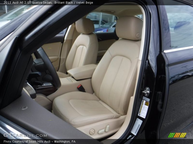 Brilliant Black / Velvet Beige 2013 Audi A6 2.0T quattro Sedan