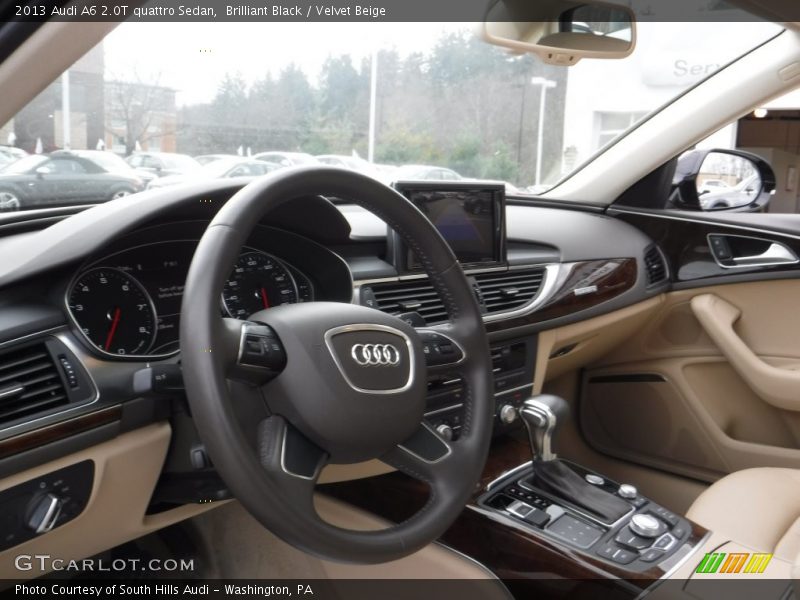 Brilliant Black / Velvet Beige 2013 Audi A6 2.0T quattro Sedan