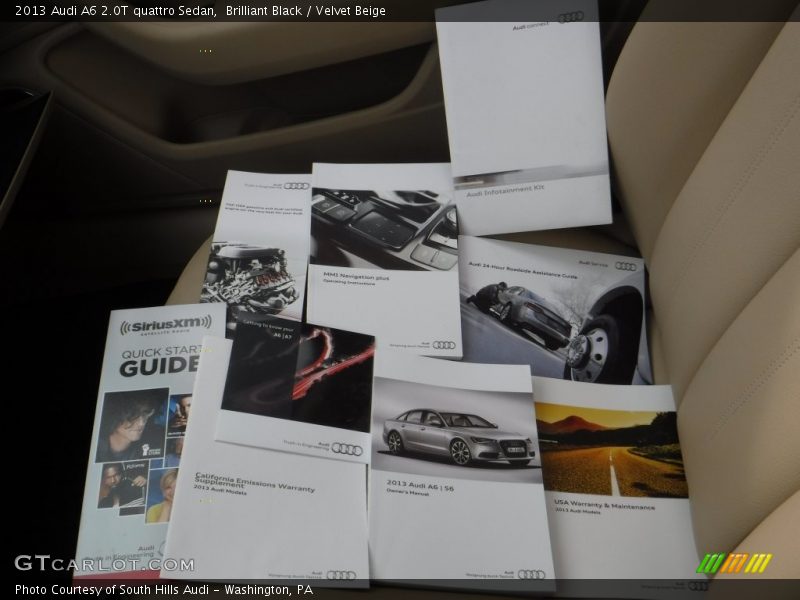 Brilliant Black / Velvet Beige 2013 Audi A6 2.0T quattro Sedan