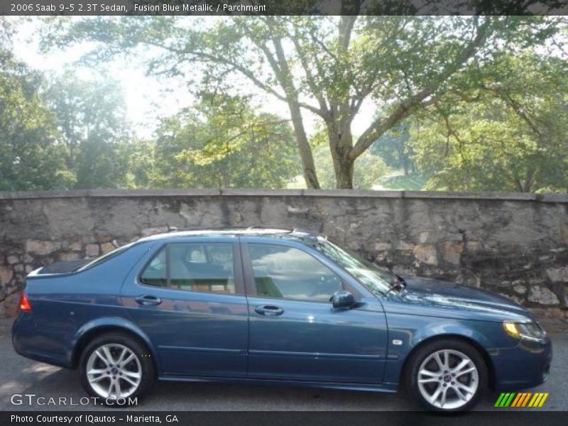 Fusion Blue Metallic / Parchment 2006 Saab 9-5 2.3T Sedan