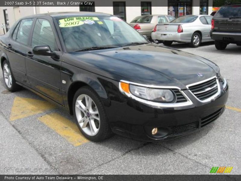 Black / Granite Gray 2007 Saab 9-5 2.3T Sedan